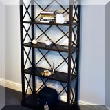 F50. Etagere book shelf. 66”h x 36”w x 17”d 